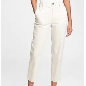 GAP High rise barrel khaki pants, ivory beige